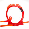 HMC04 Hot Wheels Track Builder Alev Temalı Akrobasi Seti - görsel 3