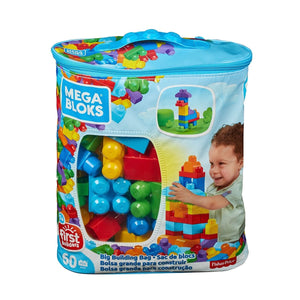 CYP67 MEGA BLOKS® 60 parçalı Blok Torbaları 2 asorti - Mavi - Pembe +1 yaş - Toyz Show