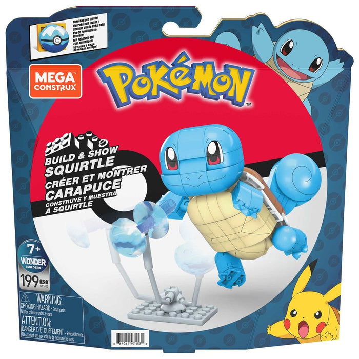 GYH00 MEGA™ Pokémon™ Squirtle - Yap ve Oyna Figürler 199 parça +7 yaş - Toyz Show - 