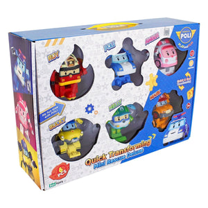 POLI ZR-915 Robocar Poli Quick Transforming Mini Rescue Deluxe Set - Toyz Show