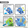 SIL 88592 Silverlit Sesli ve Işıklı Elektronik Robot Dino Heads Up -Necotoys - görsel 5