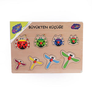 131-132 ONY Ahşap Tutmalı Puzzle Büyükten Küçüğe -Onyıl - Toyz Show