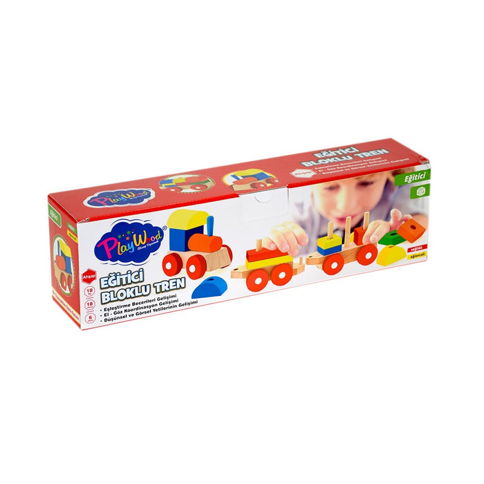 351-ONY KUTUDA  AHŞAP EĞİTİCİ BLOKLU TREN - Toyz Show - 
