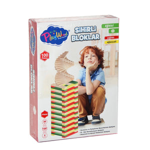 ONY-358 Ahşap 100 Parça Sihirli Bloklar - Toyz Show