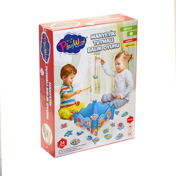ONY-381 Onyıl, Ahşap, Manyetik Tutmalı Balık Oyunu - Toyz Show - 