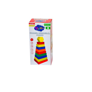 ONY-393 Ahşap Dikdörtgen Renkli Kule - Onyıl Oyuncak - Toyz Show