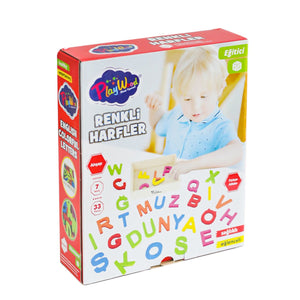 ONY-402 Ahşap Renkli Harfler 33 Parça -Onyıl Oyuncak - Toyz Show