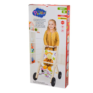 ONY-386 Ahşap Oyuncak Bebek Arabası -Onyıl - Toyz Show