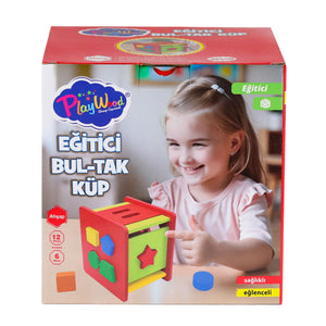 ONY-411 Ahşap Eğitici Bultak Küp -Onyıl Oyuncak - Toyz Show