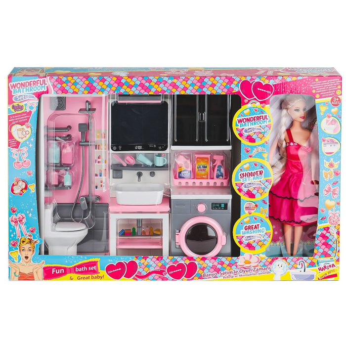 OYD-02393 Bebek ile Banyo Seti Oyun Zamanı -Oydaş Oyuncak - Toyz Show - 