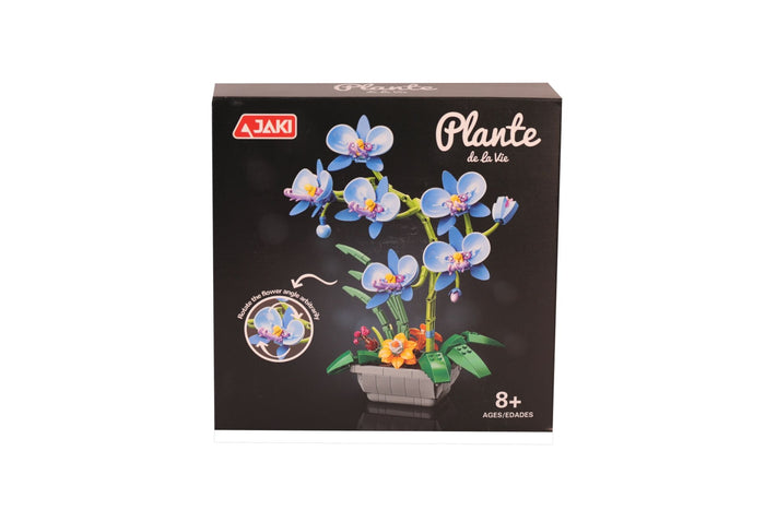 JK29011 JAKİ MAVİ ORKİDE SAKSIDA 581 PARÇA BLOCK OYUNCAK - Toyz Show - 