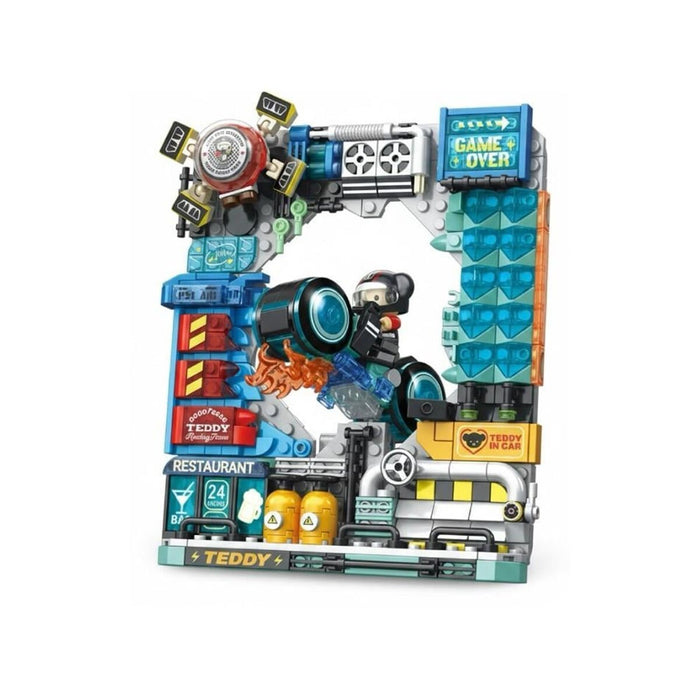 P881505 PANLOS MOTORCU TEDDY 458 PARÇA BLOCK OYUNCAK - Toyz Show - 