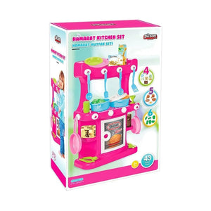 03 335 Hamarat Ayaklı Mutfak Seti Pembe -Pilsan Oyuncak - Toyz Show