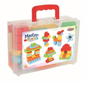 03 577 Master Bloklar 28 Parça Çantalı -Pilsan Oyuncak - Toyz Show
