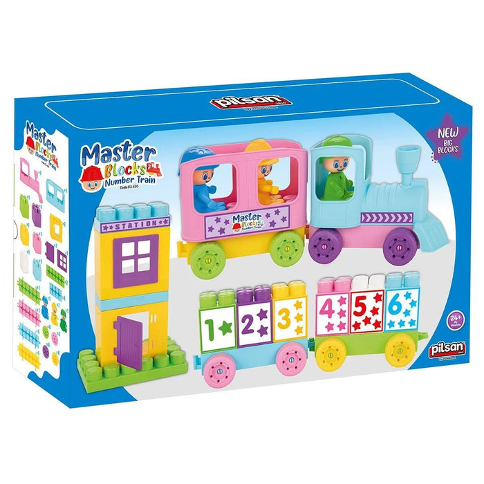 03 605 Master Blok Rakamlı Tren -Pilsan Oyuncak - Toyz Show - 
