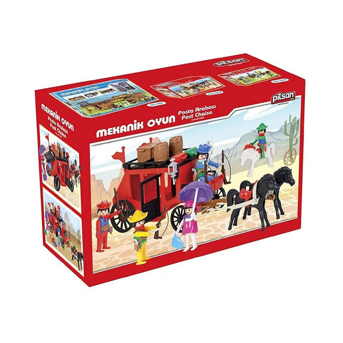 04 002 Mini Mekanik Seri 2 Posta Arabası -Pilsan Oyuncak - Toyz Show - 
