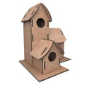 5269 Kumtoys Boyanabilir 3'lü Kuş Evi - Bird House - görsel 2
