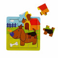 S00002907 WOODEN PUZZLE ANIMALS 9 PCS 3 AST - görsel 2