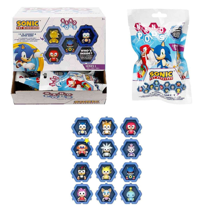 S00402785 -SUN-WST-FİGÜR SONIC NANO PODS SÜRPRİZ PAKET(SONIC) 24D. - Toyz Show - 