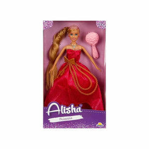 0835 SUN-RST-SIS-MNK Alisha Prenses Uzun Saçlı Aksesuarlı Bebek Set 29 cm 3renk -Sunman - Toyz Show