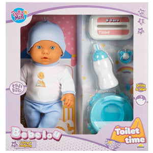 1030141 Sesli Bebelou Tuvalet Zamanı Bebek Seti 32 cm -Sunman - Toyz Show