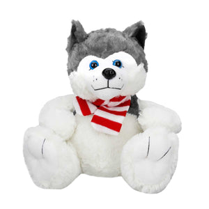 1030 Oturan Husky Atkılı Köpek 30 cm - Toyz Show