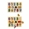 130444 Ahşap Raptiyeli Puzzle Saat - görsel 1