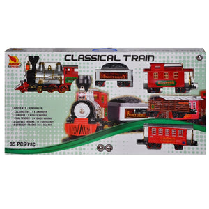 1555 Klasik Tren Seti Sesli ve Işıklı 35 Parça - Toyz Show