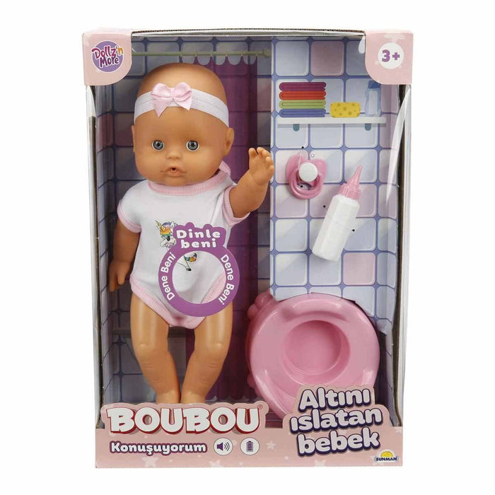 2030121 Sunman, Boubou Altını Islatan ve Konuşan Bebek Seti 30 cm - Toyz Show - 