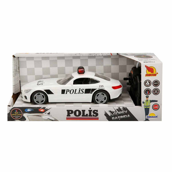 20357 Uzaktan Kumandalı Suncon Işıklı Polis Arabası 21 cm - Toyz Show - 
