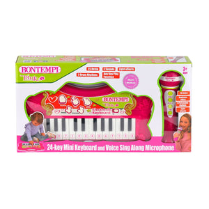 2172 Elektronik Mikrofonlu Işıklı Org 24 Tuş -Sunman - Toyz Show