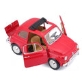22099 Burago Fiat 500L 168 Kırmızı 1:24 -Sunman - görsel 3