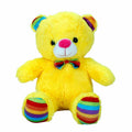 2962 Oturan Kurdeleli Renkli Peluş Ayı 30 cm -Sunman - görsel 4