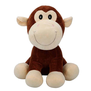 3182 Oturan Peluş Hayvanlar 35 cm Hipopotam-İnek-Fil-Maymun - Toyz Show