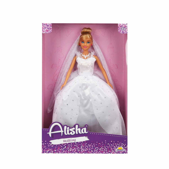3381 SUN-RST-SIS-Gelinlikli Manken Bebek Alisha 29 cm - Sunman - Toyz Show - 