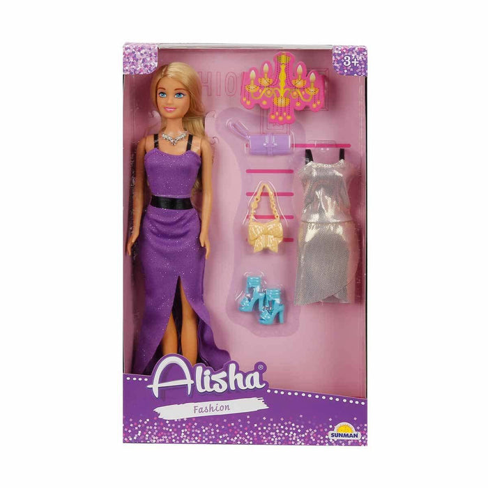 3393 SUN-RST-SIS Minik Alisha Yedek Kıyafetli Bebek Set 29 cm - Sunman - Toyz Show - 