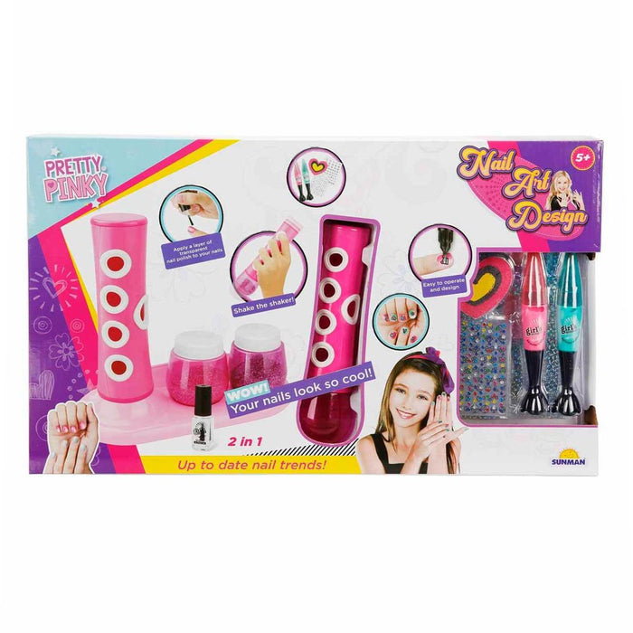 3847 Pretty Pinky 2in1 Tırnak Tasarım Seti -Sunman - Toyz Show - 