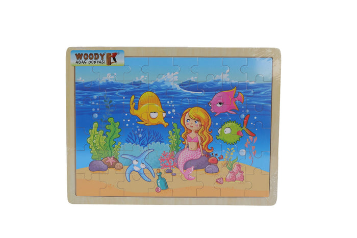 S00006471 SUN KDM WOO TAHTA PZL 48 DENİZ KIZI - Toyz Show - 