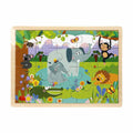 S01002909 WOODEN PUZZLE VEHICLES ANMALS 5 PCS 2 AST - görsel 2