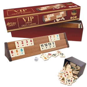 1010464 VİP Ahşap Okey Takımı Açık Renk ,Star okey - Toyz Show