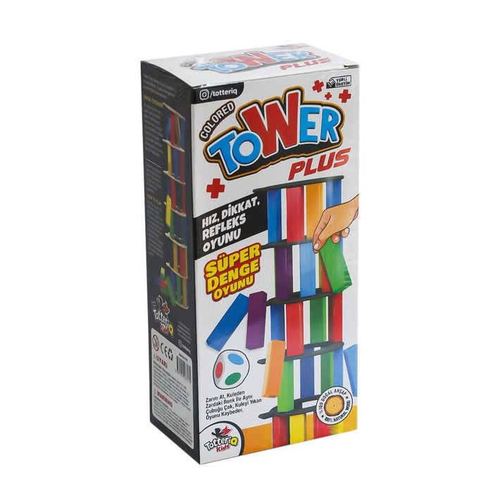 7317 Renkli Plus Tower Süper Denge Oyunu 54 Adet -Totteriq - Toyz Show - 