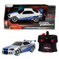 9772 SUN-SIM-JDA-RC ARABA 1 24 FAST FURIOUS NISSAN SKYLINE GTR 2 4 GHZ FASTF - görsel 1