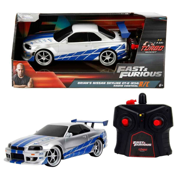 9772 SUN-SIM-JDA-RC ARABA 1 24 FAST FURIOUS NISSAN SKYLINE GTR 2 4 GHZ FASTF - Toyz Show - 