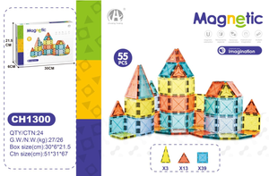 03-CH1300 5,5 CM MANYETİK BLOKLAR 55 PCS - Toyz Show