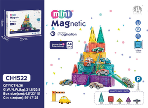 CH1522 3.75CM Mini Magnetic Blok 64 PCS - Toyz Show