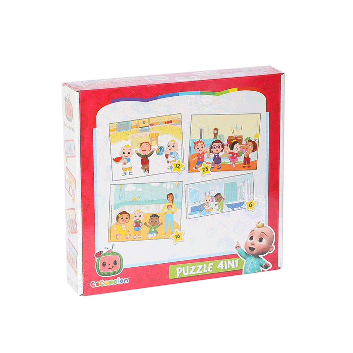 CO7899 Cocomelon 4IN1 Puzzle -Laço - Toyz Show - 