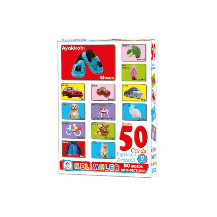 LC7179 Laço, Resimli 50 Kelime - İngilizce Destekli / +12 ay - Toyz Show - 