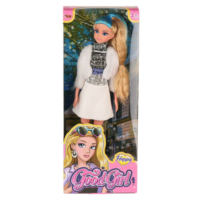 WG-115521  Ceketli Çizmeli Renkli Saçlı Bebek 29 cm -Vardem Oyuncak - Toyz Show - 