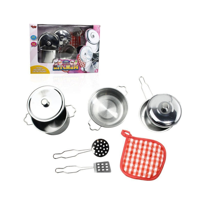 ATF-1818-A 8 PARÇA ÇELİK TENCERE TAVA SET - Toyz Show - 