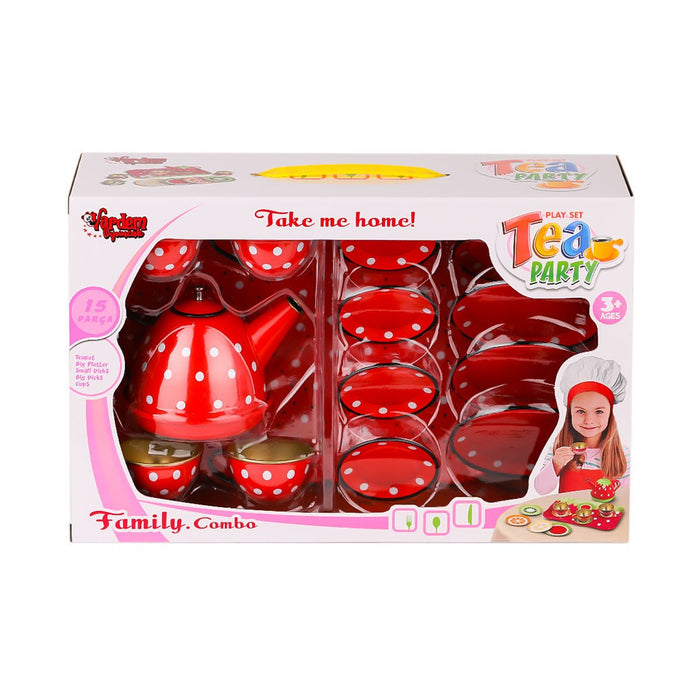 ATF-2020B-2020C Puantiyeli Metal Çay Seti 15 Parça -Vardem Oyuncak - Toyz Show - 